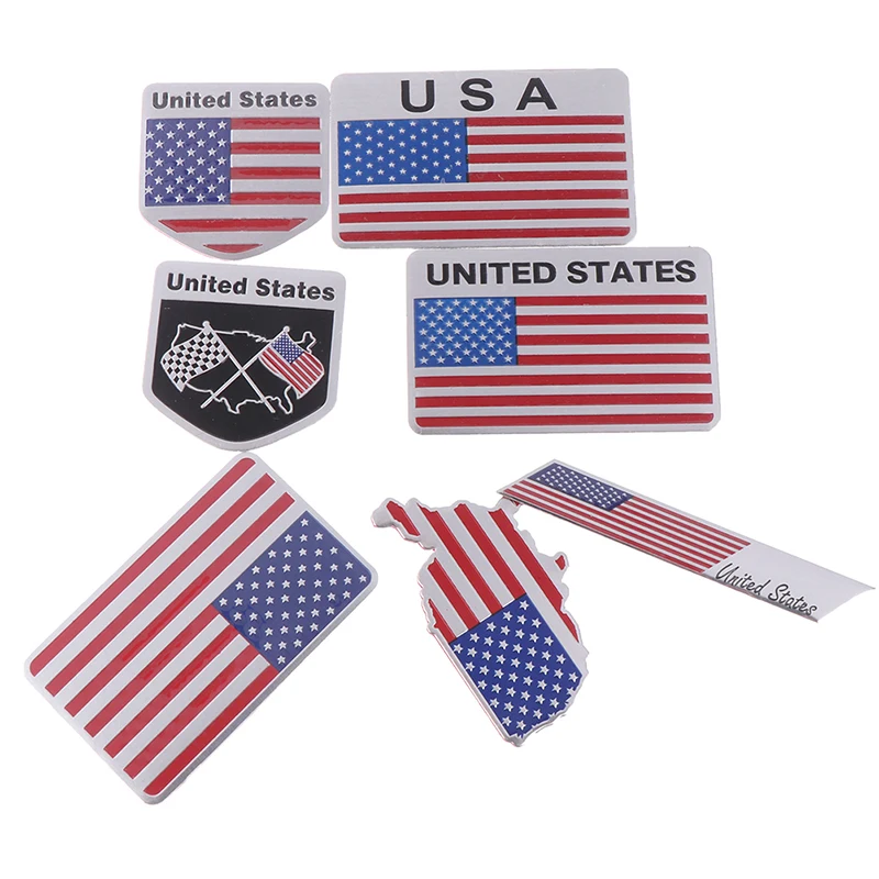 1 PCS 3D Aluminium Alloy American USA Map National Flag Emblem Badge Sticker Motorcycle Decal Car Styling
1 PCS 3D Aluminium Alloy American USA Map National Flag Emblem Badge Sticker Motorcycle Decal Car Styling