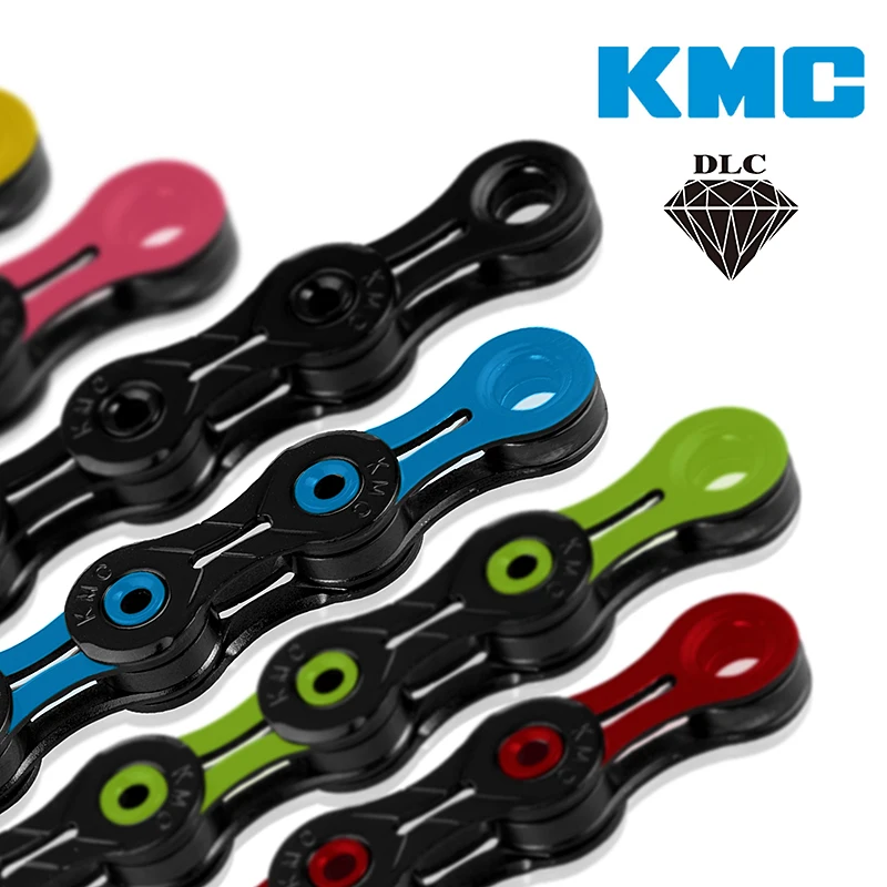 Black x Blue KMC X10SL DLC Chain,116 link with Missing Link