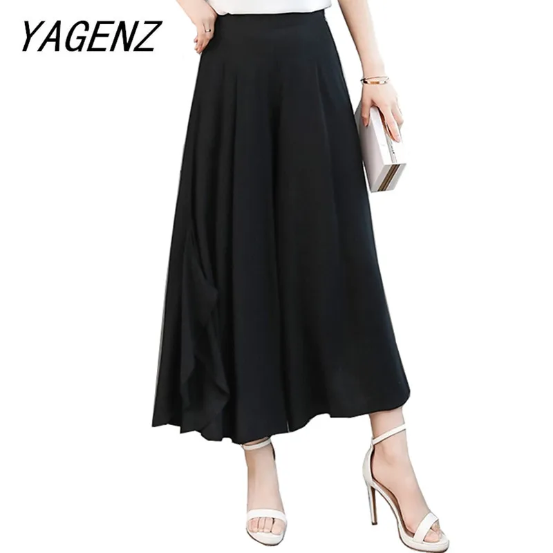 Middle-aged Women Wide-leg pants 2019 Summer Loose Elastic Waist ladies Print Nine pants Fashion Black Large size Skirt Pants 4X
Middle-aged Women Wide-leg pants 2019 Summer Loose Elastic Waist ladies Print Nine pants Fashion Black Large size Skirt Pants 4X