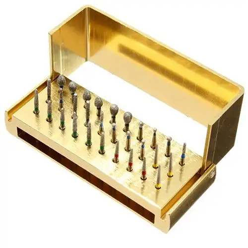 30 Pcs Dental Burs Drill + Disinfection Block High Speed Handpieces Holder Stand Orthodontic Braces
30 Pcs Dental Burs Drill + Disinfection Block High Speed Handpieces Holder Stand Orthodontic Braces