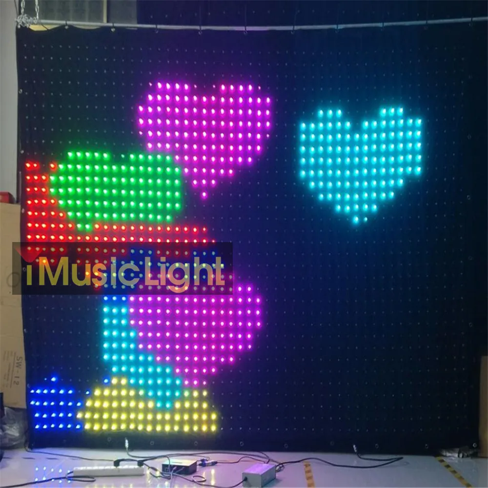 P6CM 2M*3M Soft Mesh Cloth Video Flexible Led vision Curtain Screen PC/DMX Control
P6CM 2M*3M Soft Mesh Cloth Video Flexible Led vision Curtain Screen PC/DMX Control