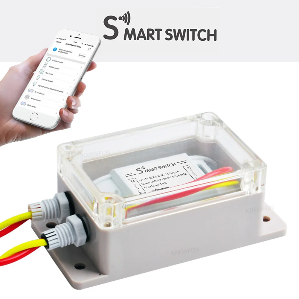 Smart Life APP Home Remote Control Wifi Switch Timer Wireless DIY 10A Works with Voice Amazon Alexa,Google Home Assistant, IFTTT
Smart Life APP Home Remote Control Wifi Switch Timer Wireless DIY 10A Works with Voice Amazon Alexa,Google Home Assistant, IFTTT