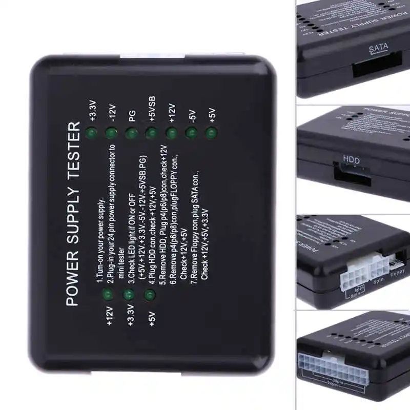 2017 Power Supply Tester Checker LED 20/24 Pin For PSU ATX SATA HDD CDROM Tester Checker Meter Measuring For PC Compute NIL5
2017 Power Supply Tester Checker LED 20/24 Pin For PSU ATX SATA HDD CDROM Tester Checker Meter Measuring For PC Compute NIL5