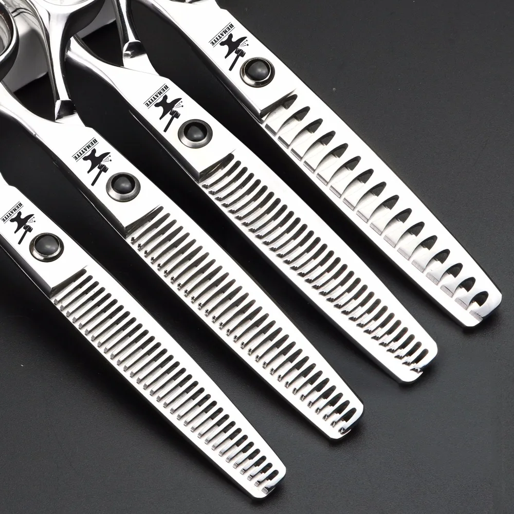 6 inch hairdressing scissors barber professional thinning scissors Japan 440C hair scissors 10-60% thinning
6 inch hairdressing scissors barber professional thinning scissors Japan 440C hair scissors 10-60% thinning
