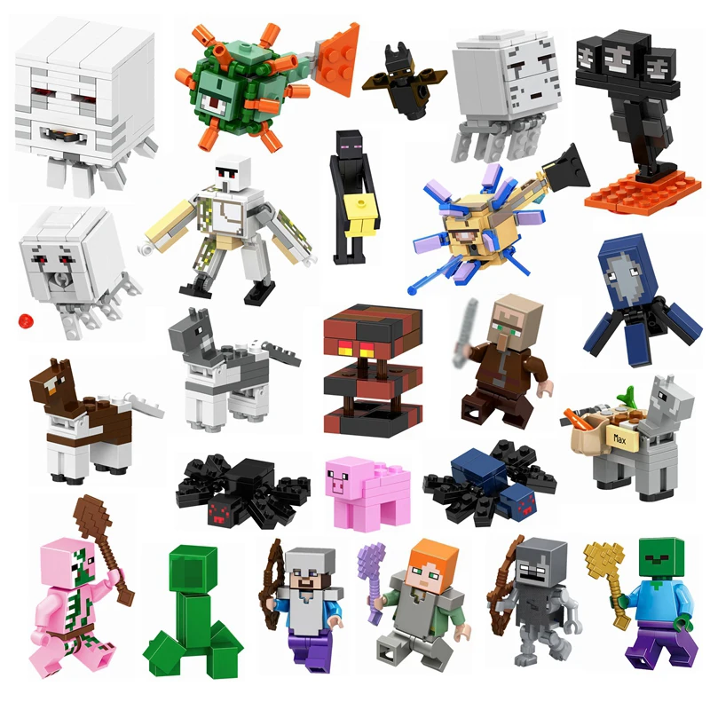 Minecraft Action Figures Enderman Cave Spider Iron Golem Compatible LEGOING Minecraft Building Blocks Kids Toys Motorcycles Gift
Minecraft Action Figures Enderman Cave Spider Iron Golem Compatible LEGOING Minecraft Building Blocks Kids Toys Motorcycles Gift