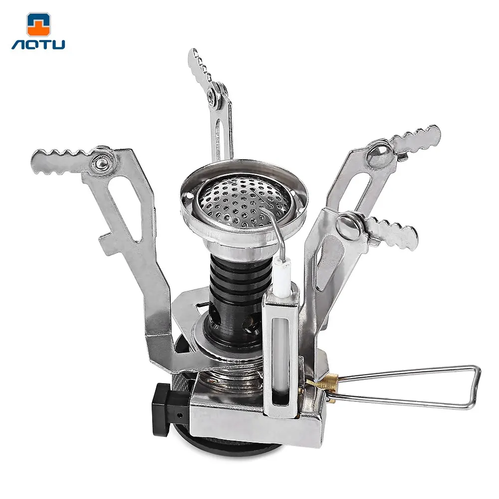 Aotu Convienent Mini Camping Folding Stove Head Lighter Aluminum Alloy Base For Camping Hiking Traveling
Aotu Convienent Mini Camping Folding Stove Head Lighter Aluminum Alloy Base For Camping Hiking Traveling