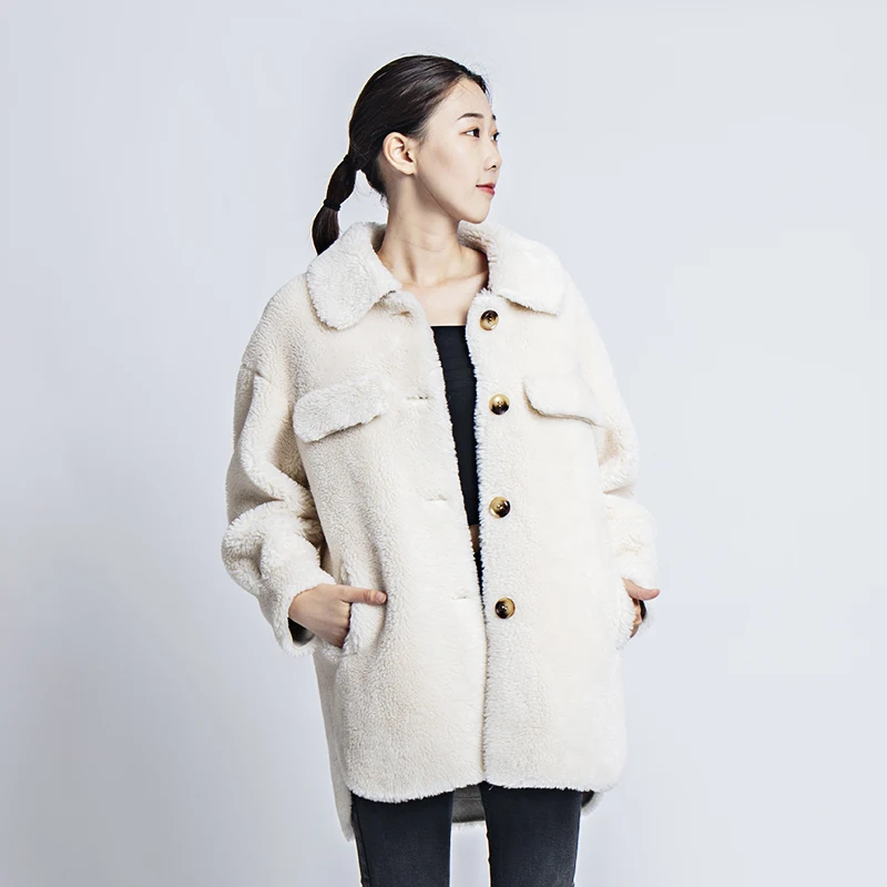 Real Fur Coat Shearing sheep fur knitted jacket Winter Coat Women 2019 Lamb Wool blend Korean Thick Warm Overcoat plus size
Real Fur Coat Shearing sheep fur knitted jacket Winter Coat Women 2019 Lamb Wool blend Korean Thick Warm Overcoat plus size