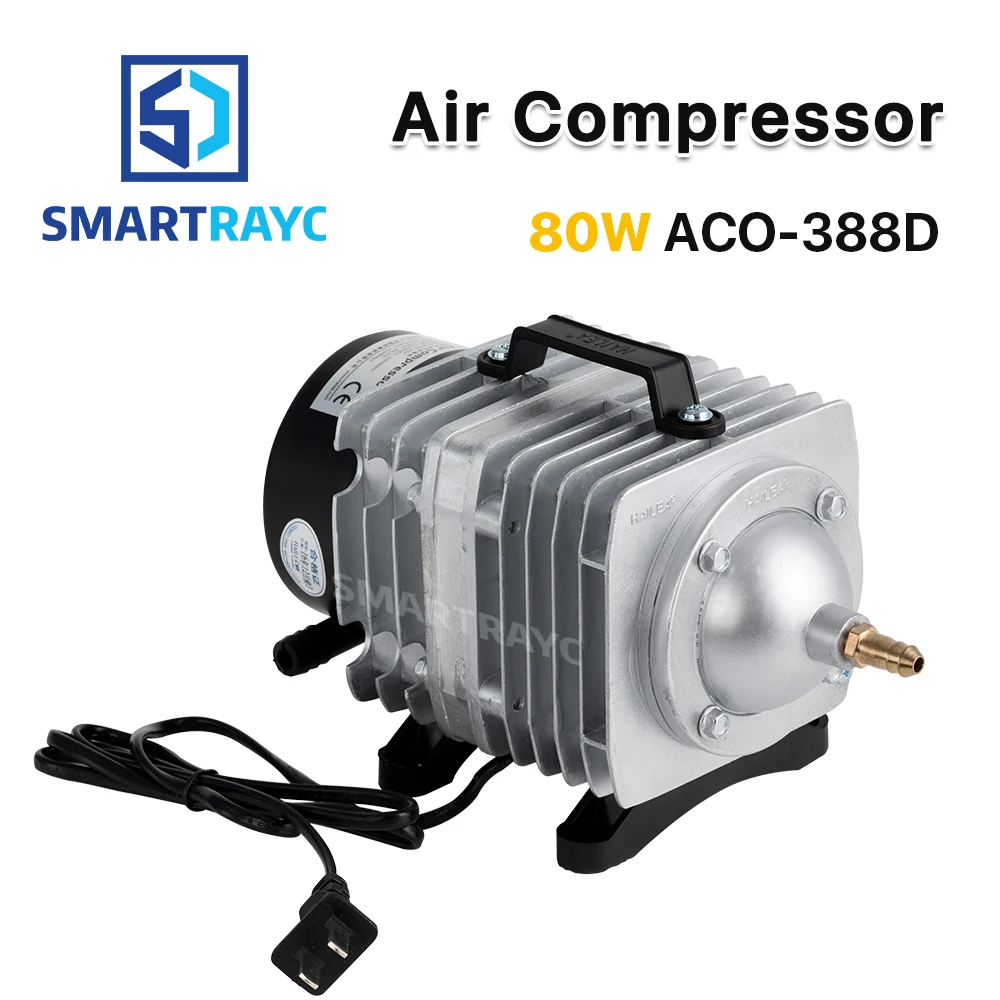 Smartrayc 80W Air Compressor Electrical Magnetic Air Pump for CO2 Laser Engraving Cutting Machine ACO-388D
Smartrayc 80W Air Compressor Electrical Magnetic Air Pump for CO2 Laser Engraving Cutting Machine ACO-388D