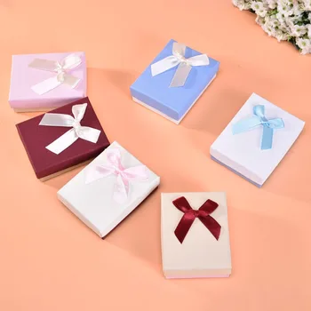 High Quality Jewelry Package 12Pack/Lot Creative Box Ribbon Bow Necklace/Earring Kraft Paper 8x5x3 cm Gift Box Cases
High Quality Jewelry Package 12Pack/Lot Creative Box Ribbon Bow Necklace/Earring Kraft Paper 8x5x3 cm Gift Box Cases