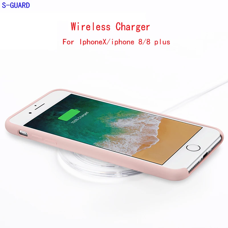 

S-GUARD Qi Wireless Charger Charging Pad Original for Iphone X iphone8 plus SAMSUNG S8 S6 S6Edge+ Plus S7 S7Edge Note5 LG Nexus4