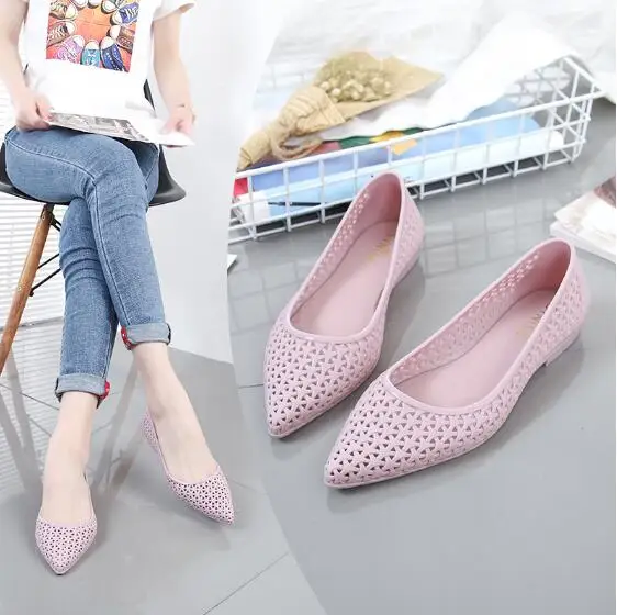 2019 Summer Jelly Flats Women Beach Sand Soft Hollow Out Casual Sandals Flat Heel Pointy Toe Slip On For Female rainy AS55
2019 Summer Jelly Flats Women Beach Sand Soft Hollow Out Casual Sandals Flat Heel Pointy Toe Slip On For Female rainy AS55