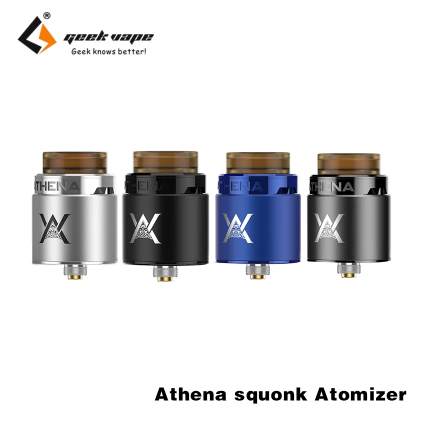 Original GEEKVAPE Athena Squonk BF RDA Atomizer 24mm Squonker Tank fit for Geekvape Squonk Mod E Cigarette Box Mod
Original GEEKVAPE Athena Squonk BF RDA Atomizer 24mm Squonker Tank fit for Geekvape Squonk Mod E Cigarette Box Mod