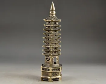 Metal Crafts China exquisite hand carved brass exorcism Handing pagoda Statue
Metal Crafts China exquisite hand carved brass exorcism Handing pagoda Statue