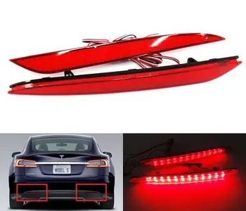 2x Red Lens Rear Bumper Reflector LED Tail Stop Brake Light For Tesla Model S 2012 2013 2014 2015
2x Red Lens Rear Bumper Reflector LED Tail Stop Brake Light For Tesla Model S 2012 2013 2014 2015