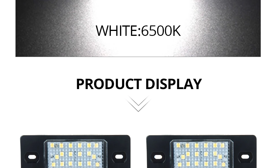 12V Led Number-plate Lamp Car Rear Bulb LED License Plate Lights Error Free For Porsche Cayenne 2003-2010VW GOLF PASSAT BORA (7)