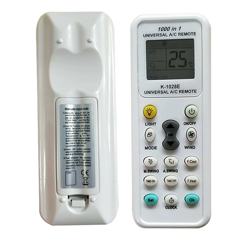 Universal Air Conditioner Remote Control Replacement Digital LCD Remote Controller For Gree Haier Midea York Daikin Aux
Universal Air Conditioner Remote Control Replacement Digital LCD Remote Controller For Gree Haier Midea York Daikin Aux