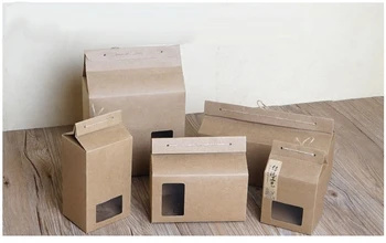 Brown colour PVC window Kraft paper bag Hand box Custom cookie box Sugar cake box coffee beem snack handbag with rope 20pcs/lot
Brown colour PVC window Kraft paper bag Hand box Custom cookie box Sugar cake box coffee beem snack handbag with rope 20pcs/lot