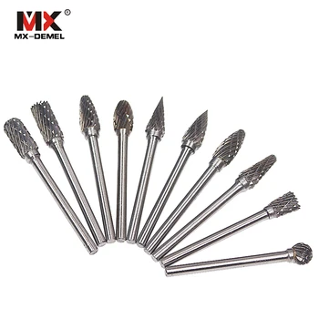 MX-DEMEL 10PCS Tungsten Carbide Burs Sets Rotary Mini Drill Accessories Drill Grinding Burrs Tungsten Sharpening Drill Bits
MX-DEMEL 10PCS Tungsten Carbide Burs Sets Rotary Mini Drill Accessories Drill Grinding Burrs Tungsten Sharpening Drill Bits
