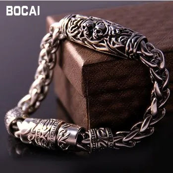 Titanium steel casting double-headed skeleton bracelet jewelry Europe and the United States fashion magnetic buckle bracele
Titanium steel casting double-headed skeleton bracelet jewelry Europe and the United States fashion magnetic buckle bracele