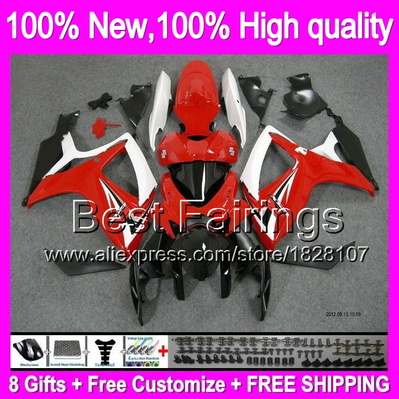 Fairing For SUZUKI Red white GSXR 600 750 06 07 GSXR750 06-07 3B824 GSXR600 K6 Factory red blk R750 GSX R600 2006 2007 +Decal
Fairing For SUZUKI Red white GSXR 600 750 06 07 GSXR750 06-07 3B824 GSXR600 K6 Factory red blk R750 GSX R600 2006 2007 +Decal