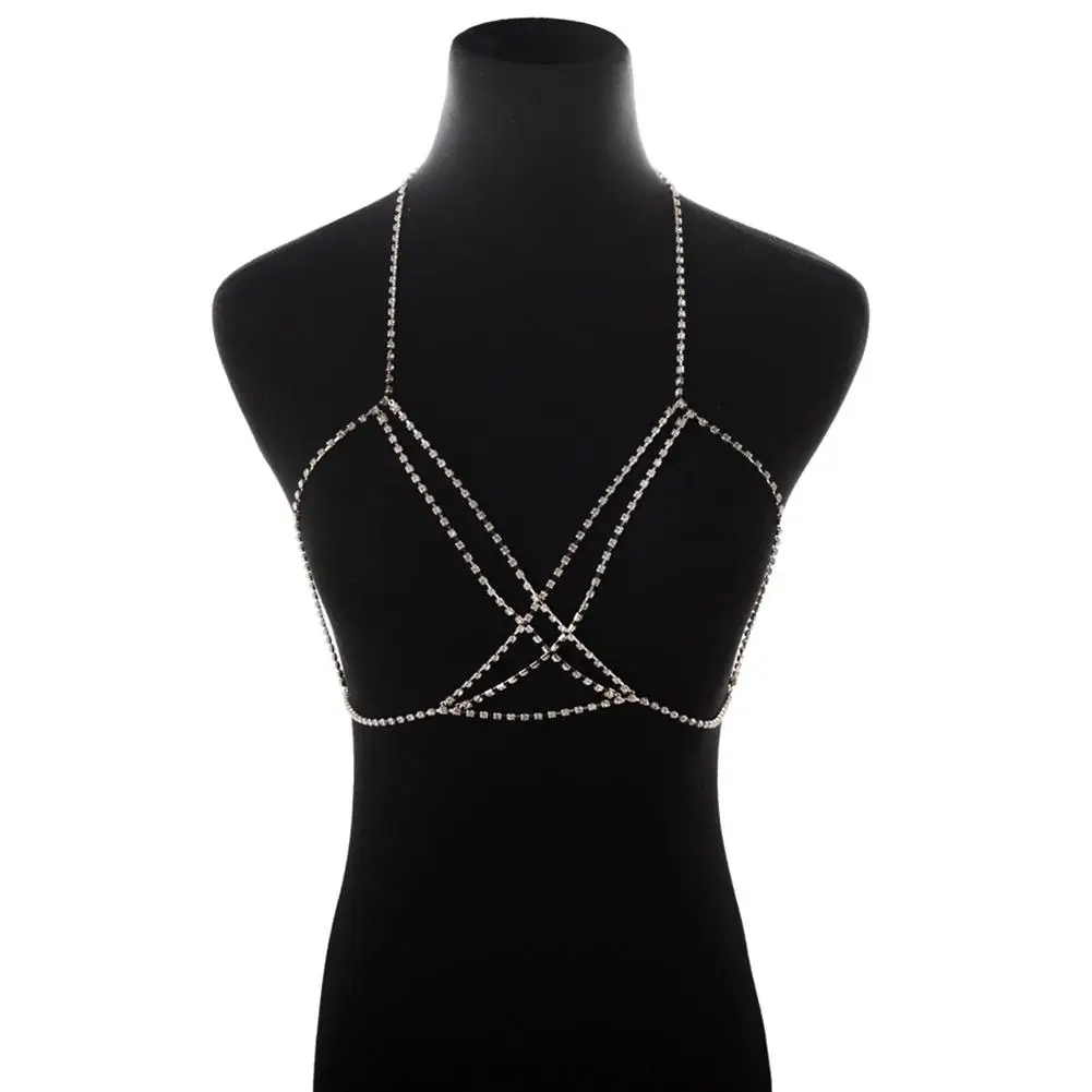 Cool Women Full Rhinestone Bikini Harness Bra Chest Body Cup Chain Necklace Jewelry
Cool Women Full Rhinestone Bikini Harness Bra Chest Body Cup Chain Necklace Jewelry