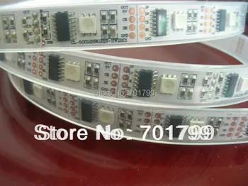 5m led digital strip,DC5V input,WS2801IC(256 scale);32pcs IC and 32pcs 5050 SMD RGB each meter;without controller
5m led digital strip,DC5V input,WS2801IC(256 scale);32pcs IC and 32pcs 5050 SMD RGB each meter;without controller