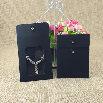 50 Sets Black Envelop Kraft Paper Bags 14*10.5 cm Displays Package bag With 12.5*9 cm Jewelry Necklace Cards with hemp strings
50 Sets Black Envelop Kraft Paper Bags 14*10.5 cm Displays Package bag With 12.5*9 cm Jewelry Necklace Cards with hemp strings