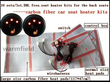 10 sets/lot,DHL free,carbon fiber seat heater kits for the back seat of the car with three positions press switch
10 sets/lot,DHL free,carbon fiber seat heater kits for the back seat of the car with three positions press switch