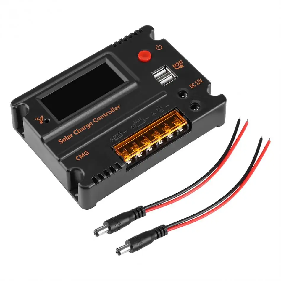 DC 12V/24V 10A Charge Controller Solar Panel Battery Regulator Dual USB LCD Display Voltage Regulator Solar Controller
DC 12V/24V 10A Charge Controller Solar Panel Battery Regulator Dual USB LCD Display Voltage Regulator Solar Controller