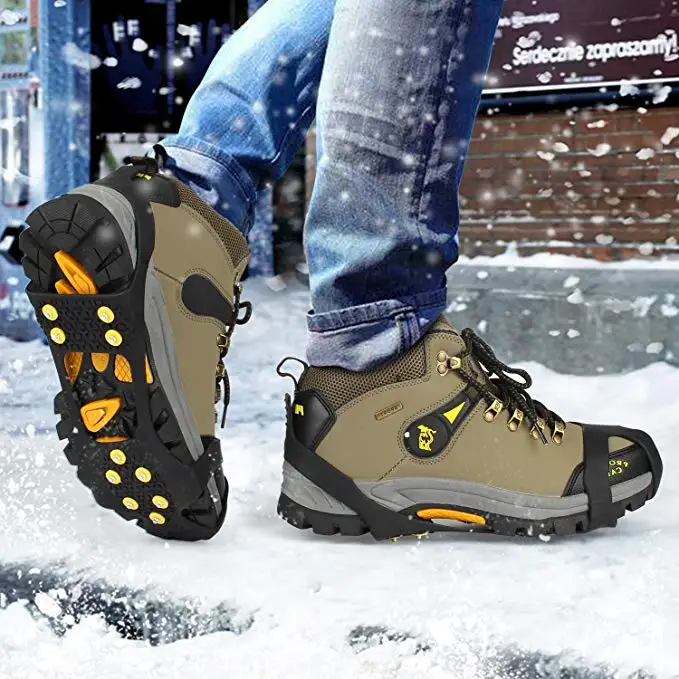 Ice Grips Snow Grips Cleat Over Shoe Boot Traction Cleat Rubber Spikes Anti Slip 10 Studs Crampons Slip-on Stretch Footwear
Ice Grips Snow Grips Cleat Over Shoe Boot Traction Cleat Rubber Spikes Anti Slip 10 Studs Crampons Slip-on Stretch Footwear