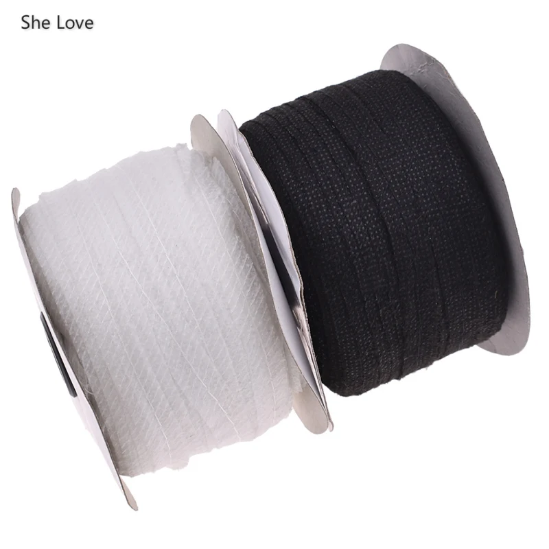 She Love 100Meters White Black Single Sided Adhesive Tape Fabric Non-woven Interlining Lining Cloth With Thread Seams Materials
She Love 100Meters White Black Single Sided Adhesive Tape Fabric Non-woven Interlining Lining Cloth With Thread Seams Materials