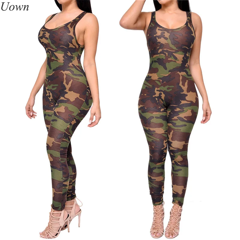 Army Camouflage Print Long Jumpsuit Romper Fitness Slim Bodysuit Women Romper Be Stretchy Tank Ldaies Bodycon Overalls Feminino
Army Camouflage Print Long Jumpsuit Romper Fitness Slim Bodysuit Women Romper Be Stretchy Tank Ldaies Bodycon Overalls Feminino