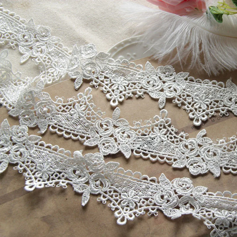 5CM White Embroidered Lace Edge Trim Ribbon Applique DIY Sewing Craft Lace Fabric Edging Trimmings 5-10yards
5CM White Embroidered Lace Edge Trim Ribbon Applique DIY Sewing Craft Lace Fabric Edging Trimmings 5-10yards