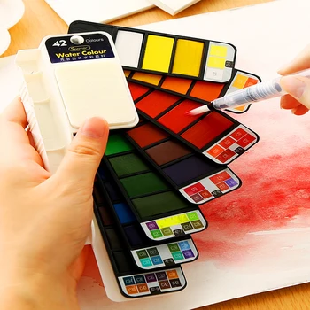 Watercolor Pigment Set Watercolor Painting Student Hand-painted Portable Solid Watercolor Set Beginner Painting Art Supplies
Watercolor Pigment Set Watercolor Painting Student Hand-painted Portable Solid Watercolor Set Beginner Painting Art Supplies