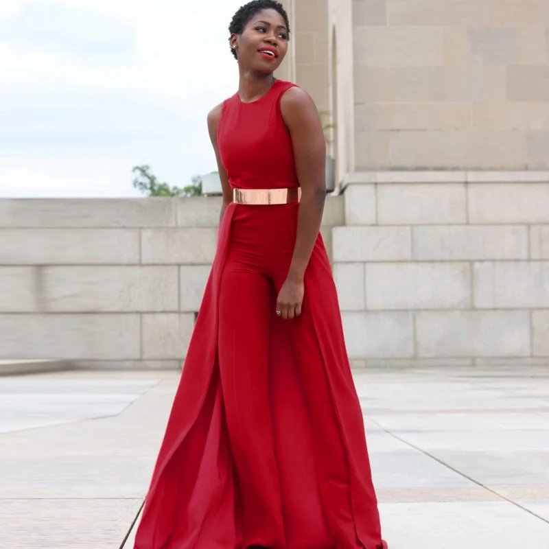 Elegant Sexy Office Party Red Jumpsuits Women Sleeveless Loose Long Trouser Wide Leg Pants Romper Holiday Tunic Leotard Overalls
Elegant Sexy Office Party Red Jumpsuits Women Sleeveless Loose Long Trouser Wide Leg Pants Romper Holiday Tunic Leotard Overalls