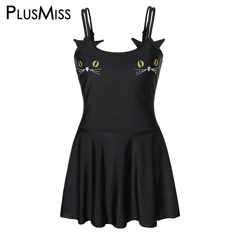 PlusMiss Plus Size XXXXXL Spaghetti Strap Cat Cute Mini Short Dress Women Clothes XXXXL XXXL XXL Black Summer Big Size Sundress
PlusMiss Plus Size XXXXXL Spaghetti Strap Cat Cute Mini Short Dress Women Clothes XXXXL XXXL XXL Black Summer Big Size Sundress