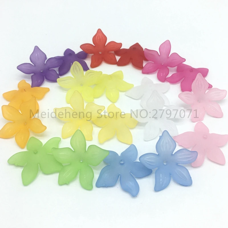 Акриловые пластиковые Матовые бусины для цветов 29 мм|flower beads|beads fitdiy craft |