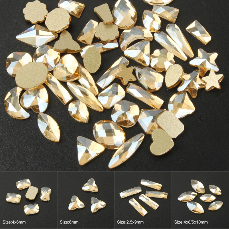 Heart/Horse eye/Moon/Oval Nail Crystal Champagne Rhinestone 3D Charm Flat Glass Gem Manicure Strass Nail Art Stone Decor
Heart/Horse eye/Moon/Oval Nail Crystal Champagne Rhinestone 3D Charm Flat Glass Gem Manicure Strass Nail Art Stone Decor