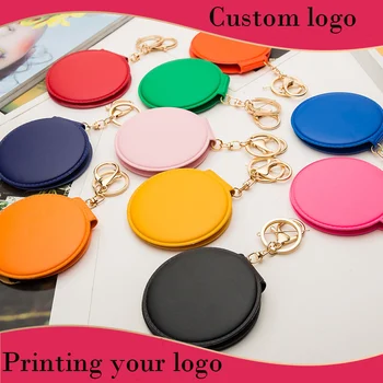 Compact Mirrors Korean fashion PVC leather double-sided vanity mini mirror round portable Pocket makeup mirror logo Custom gift
Compact Mirrors Korean fashion PVC leather double-sided vanity mini mirror round portable Pocket makeup mirror logo Custom gift