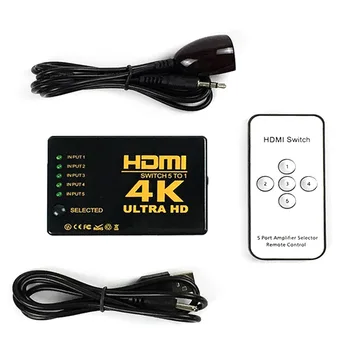 HDMI Switch 3 Port 4K*2K Switcher Splitter Box Ultra HD for DVD HDTV Xbox PS3 PS4 Windows 7 with Remote contro Hot
HDMI Switch 3 Port 4K*2K Switcher Splitter Box Ultra HD for DVD HDTV Xbox PS3 PS4 Windows 7 with Remote contro Hot