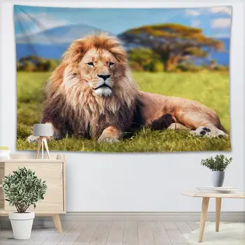 Lion Animal Tapestry Wall Hanging Decor Home Birthday Party Decorations Fabric Tapestries Camping Tent Travel Sleeping Pad
Lion Animal Tapestry Wall Hanging Decor Home Birthday Party Decorations Fabric Tapestries Camping Tent Travel Sleeping Pad