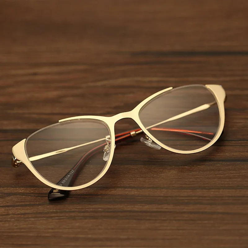 New Fashion Men Optical Glasses Frame For Women High Quality Metal Vintage Cat Eye Eyeglasses Half-frame Eyewear For Male Female
New Fashion Men Optical Glasses Frame For Women High Quality Metal Vintage Cat Eye Eyeglasses Half-frame Eyewear For Male Female