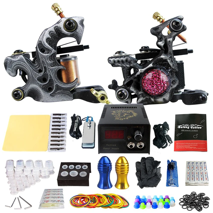 Holder Tattoo Kits Beginner Tattoo Power Supply Footswitch 2Pcs Coil Tattoo Machine Grip Practice Needles Skin Cleaning Tools
Holder Tattoo Kits Beginner Tattoo Power Supply Footswitch 2Pcs Coil Tattoo Machine Grip Practice Needles Skin Cleaning Tools