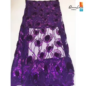 2019 African Sequined Embroidery Net Lace Fabrics Purple Color French Sequins Mesh Fabrics For Classical Party Dresses Material
2019 African Sequined Embroidery Net Lace Fabrics Purple Color French Sequins Mesh Fabrics For Classical Party Dresses Material