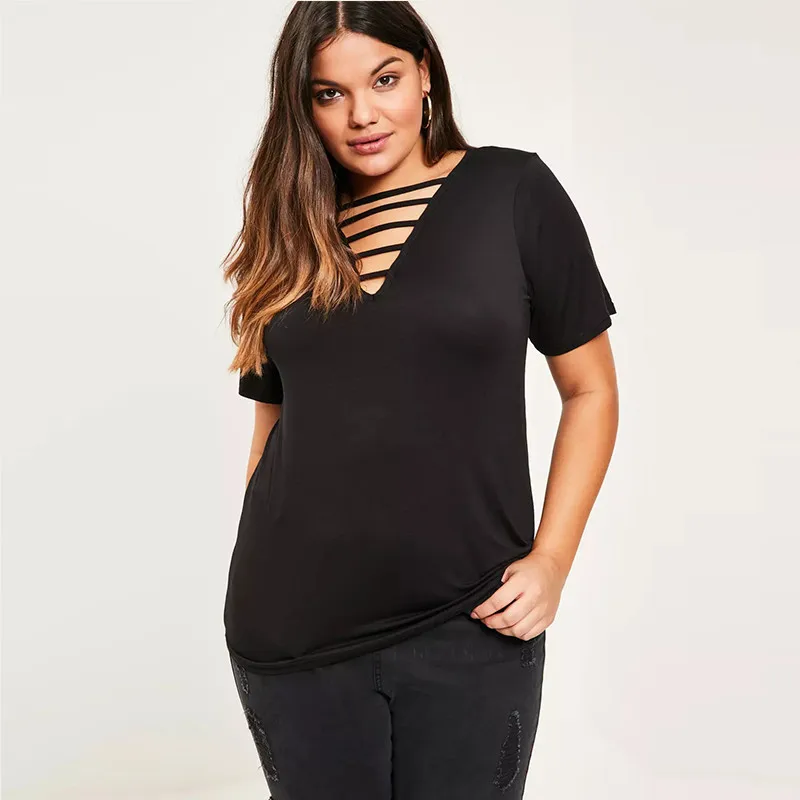 summer plus size western style fashion loose solid color short sleeve V-neck 3XL-7XL 2 colors overweight woman's Casual T-Shirt
summer plus size western style fashion loose solid color short sleeve V-neck 3XL-7XL 2 colors overweight woman's Casual T-Shirt