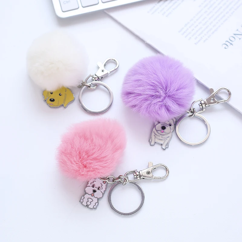 Welsh corgi lovely Fur Pom Pom Keychains Fake Rabbit fur ball key chai fluffy Bag Charms dogs keychain Cute animals Keyring gift
Welsh corgi lovely Fur Pom Pom Keychains Fake Rabbit fur ball key chai fluffy Bag Charms dogs keychain Cute animals Keyring gift