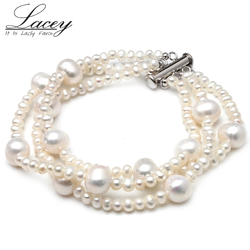 Fashion real natural freshwater pearl bracelet bangles,Three strands pearl bracelet jewelry for girlfriend custom made gift
Fashion real natural freshwater pearl bracelet bangles,Three strands pearl bracelet jewelry for girlfriend custom made gift