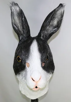 Promotional Realistic high-quality fancy costume latex grey rabbit mask Halloween prop
Promotional Realistic high-quality fancy costume latex grey rabbit mask Halloween prop
