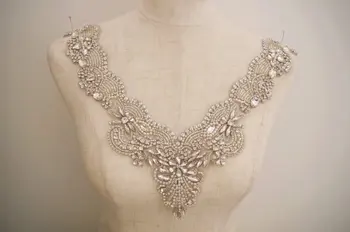 wholesale high end rhinestone accessories for bridal neckline dress supplies, beaded applique for wedding jewelry design RAE0117
wholesale high end rhinestone accessories for bridal neckline dress supplies, beaded applique for wedding jewelry design RAE0117