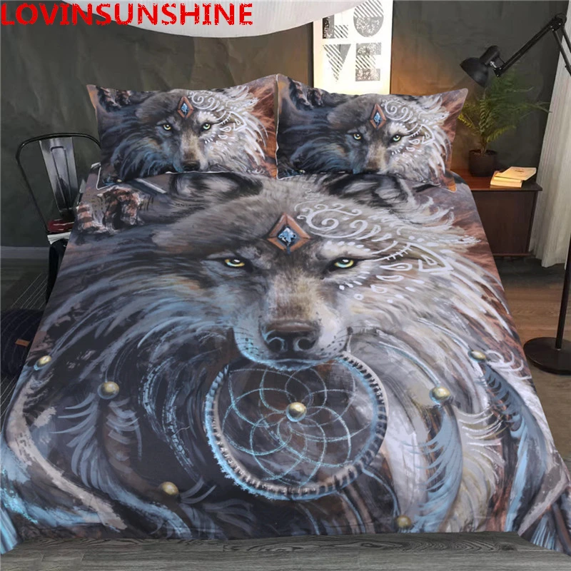 LOVINSUNSHINE 3D Wolf Bedding Set King comforter Duvet Cover Set Boys Grey Home Textiles 3-Piece Animal wolf Printed Bedclothes
LOVINSUNSHINE 3D Wolf Bedding Set King comforter Duvet Cover Set Boys Grey Home Textiles 3-Piece Animal wolf Printed Bedclothes